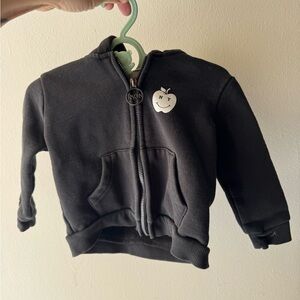 New York or Nowhere - Cozy Black Zip-Up Hoodie for Kids